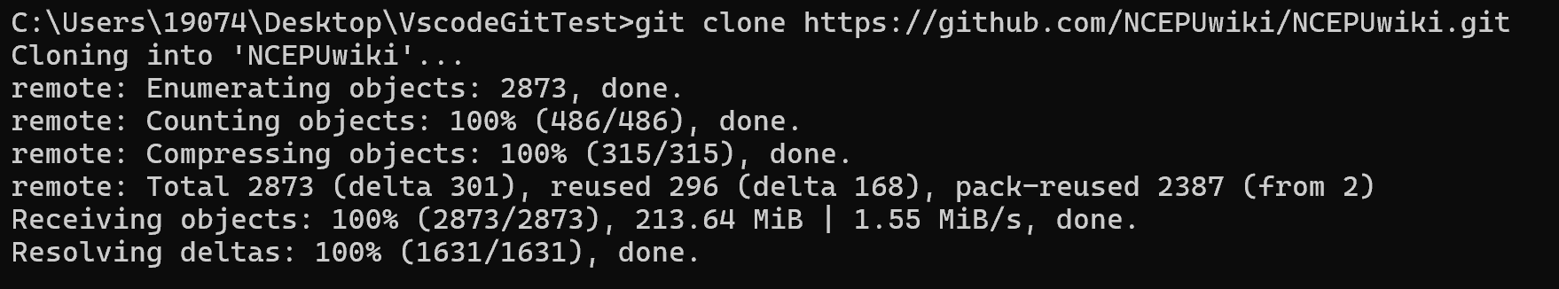 git clone